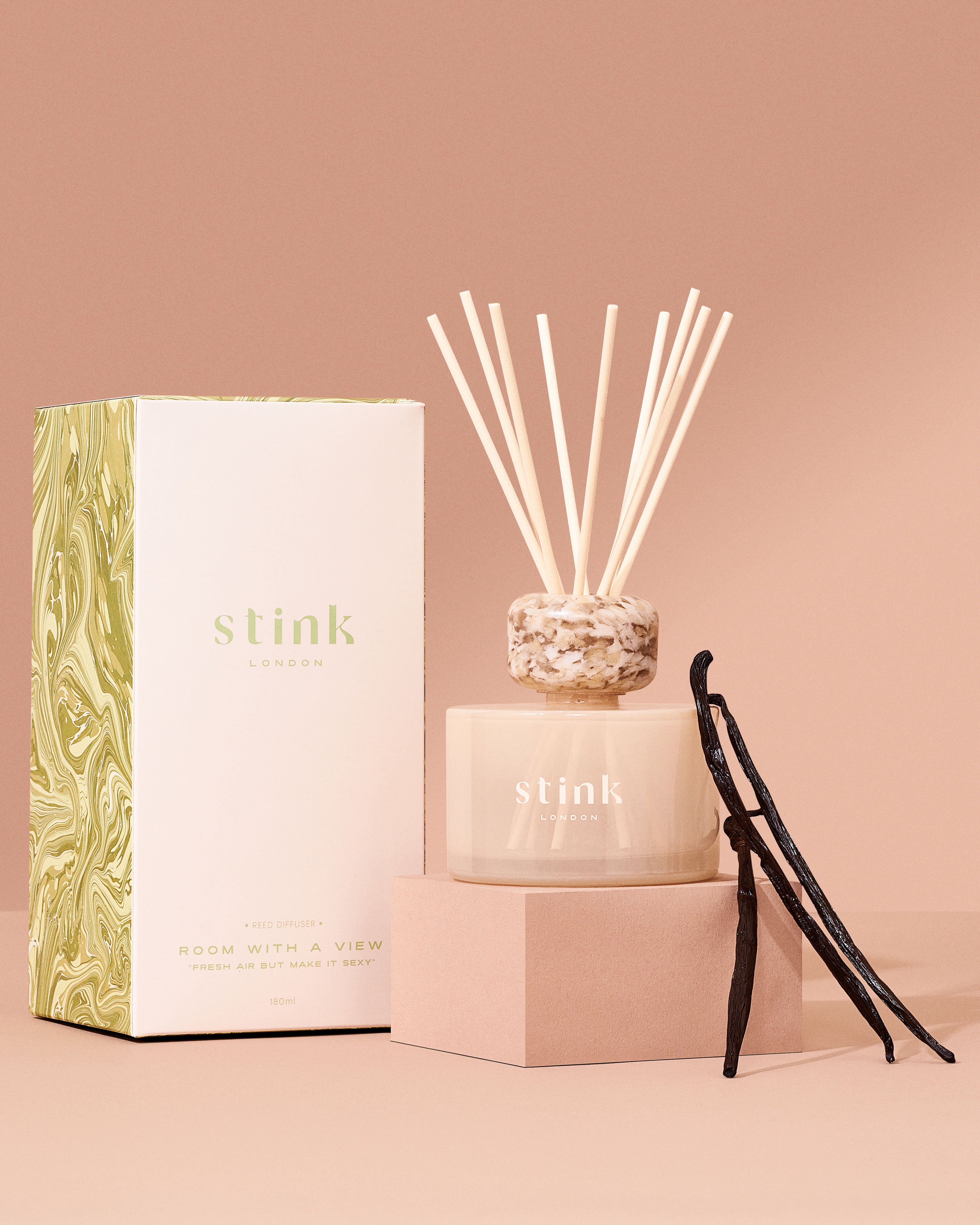 Stink London room with a view tonka vanilla diffuser subscription refillable refill pouches home fragrance