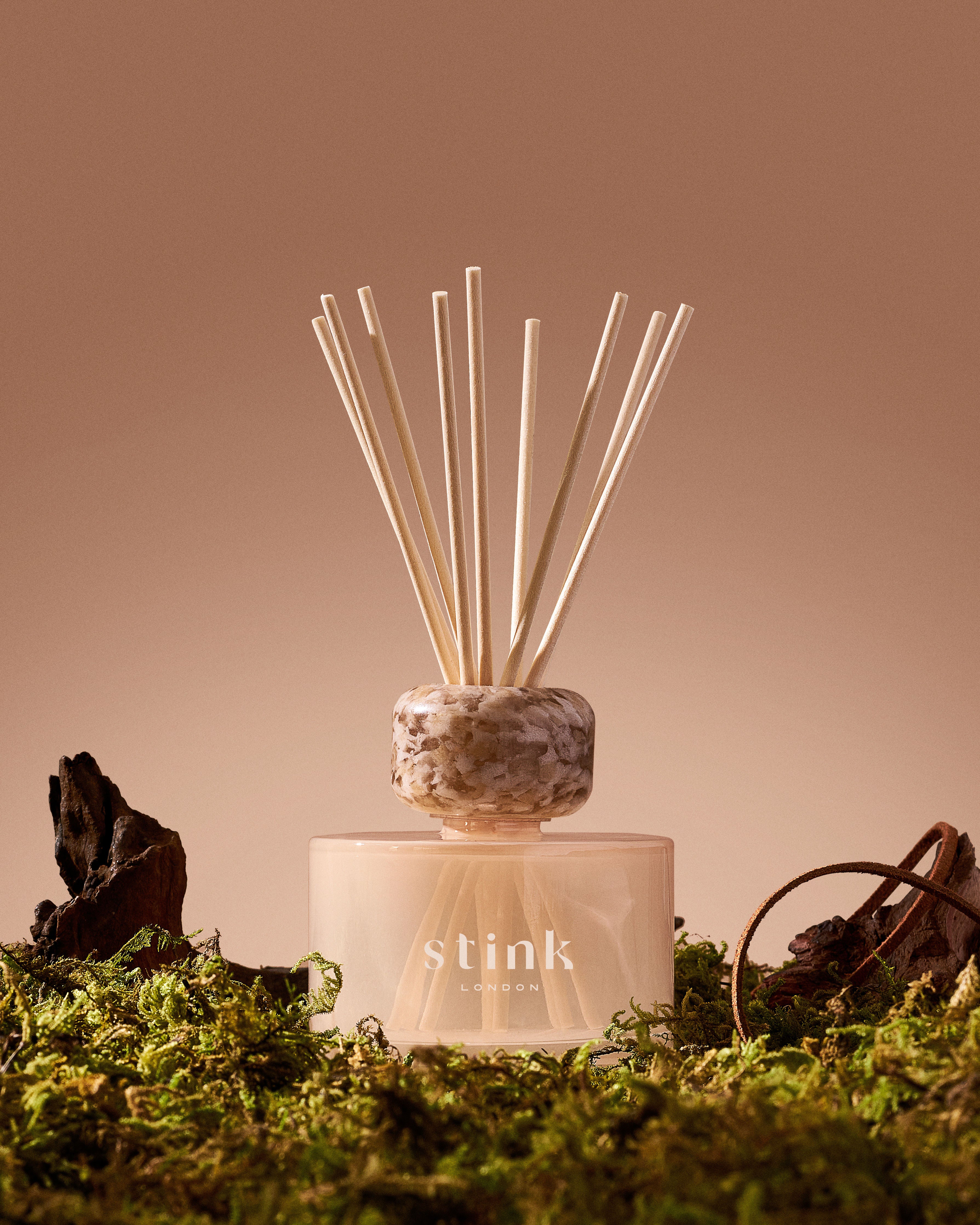 Stink London reed diffusers - mothers day perfect gift  home fragrance subscription refill pouches, refillable bottles rattan reeds. sustainable scent santal get a room